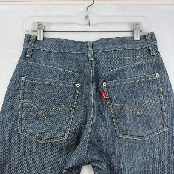 Levis Engineered Jeans Mens 28x30 Blue Straight Leg Twisted Made